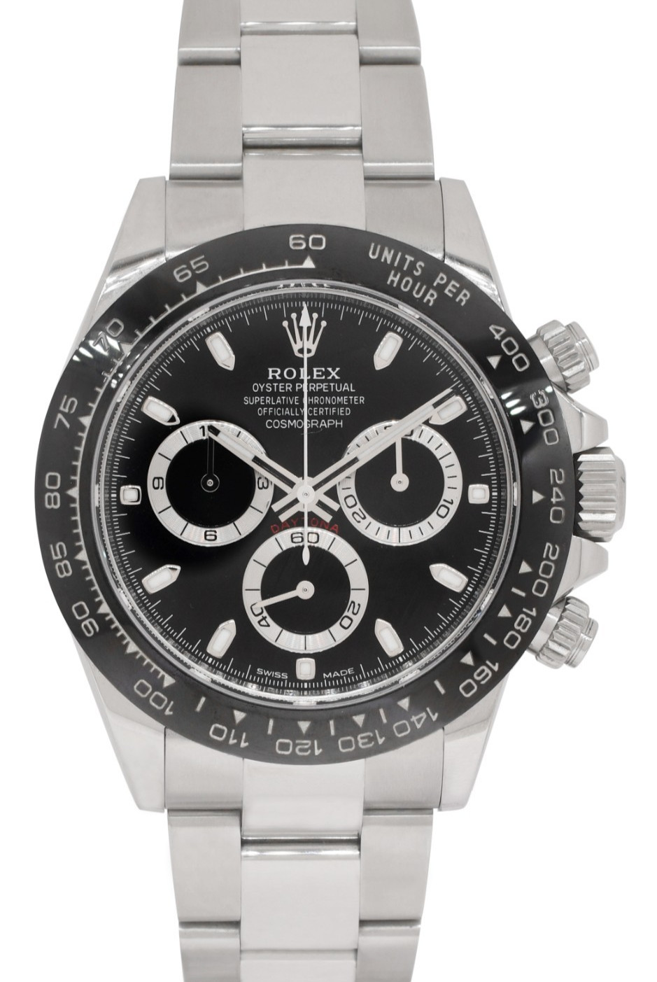 Rolex NEW Daytona Chronograph Steel & Ceramic Watch Black B/P '20 116500
