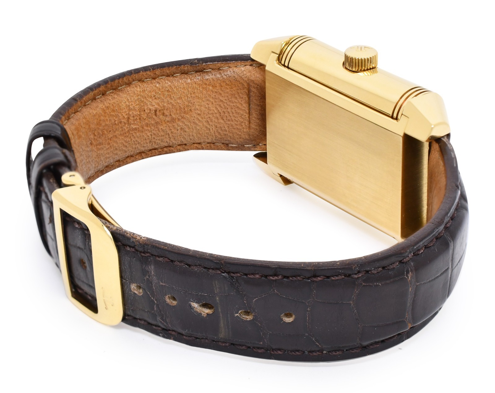 Jaeger LeCoultre Reverso Grande Date 8 Day Yellow Gold Watch Q3001420 240.1.15