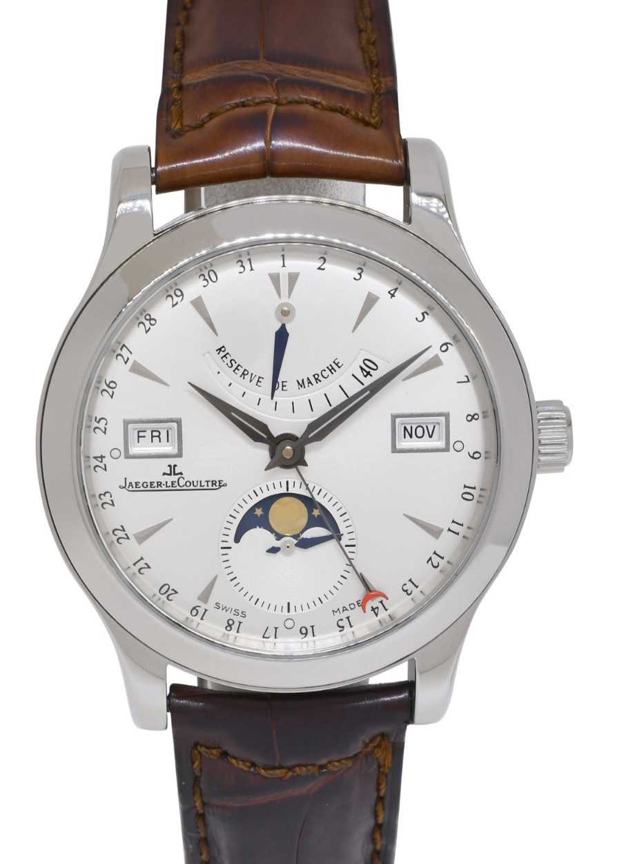Jaeger LeCoultre Master Calendar Steel Mens 40mm Watch Q151842A 147.8.41.S
