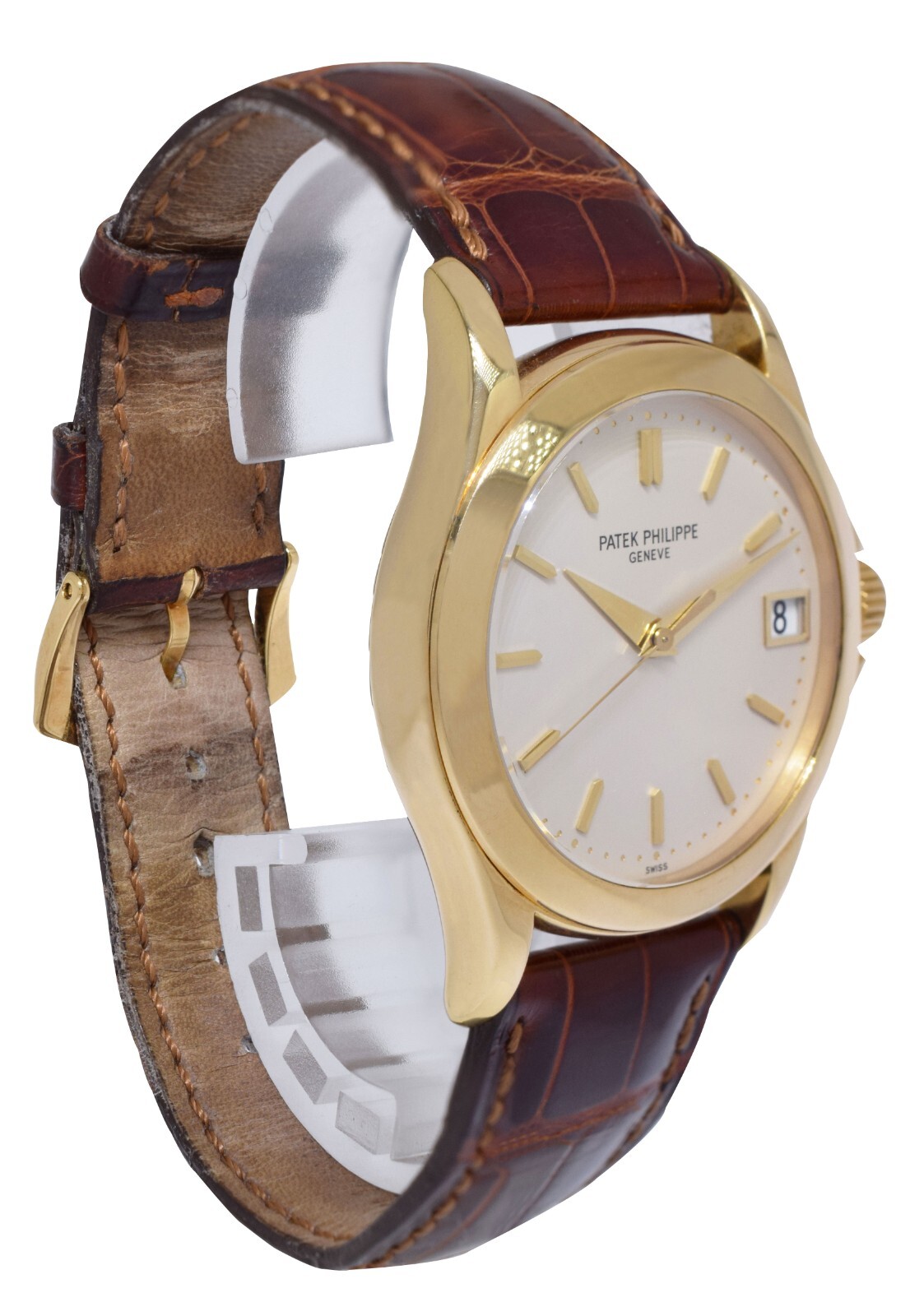 Patek Philippe Calatrava 5107 18k Yellow Gold Mens 37mm Automatic Watch 5107J