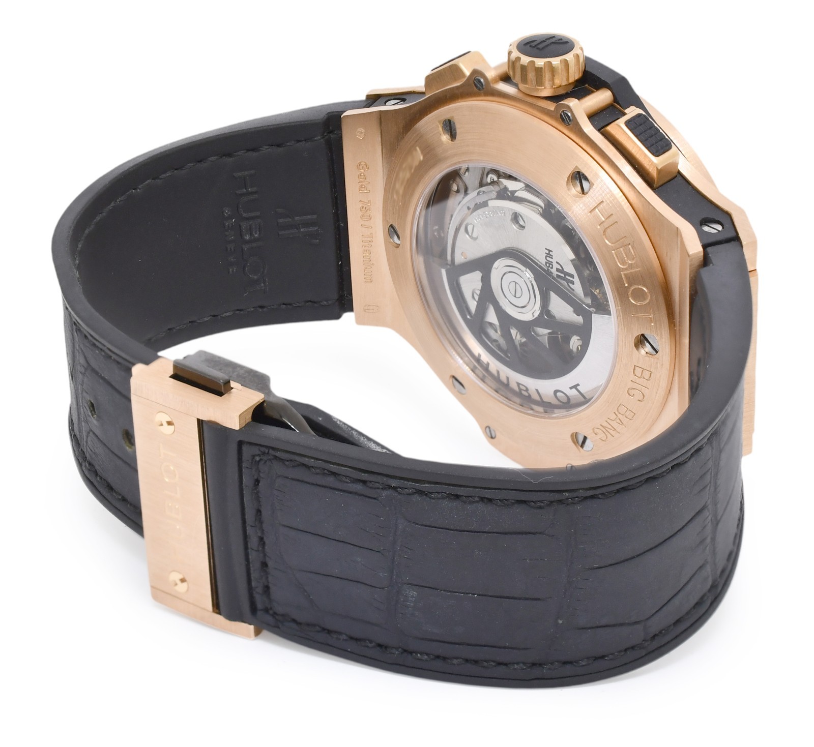 Hublot Big Bang Aero Bang 18k Rose Gold Skeleton 44mm Watch B/P 311.PX.1180.GR Hublot Big Bang Aero Bang 18k Rose Gold Skeleton 44mm Watch B/P 311.PX.1180.GR