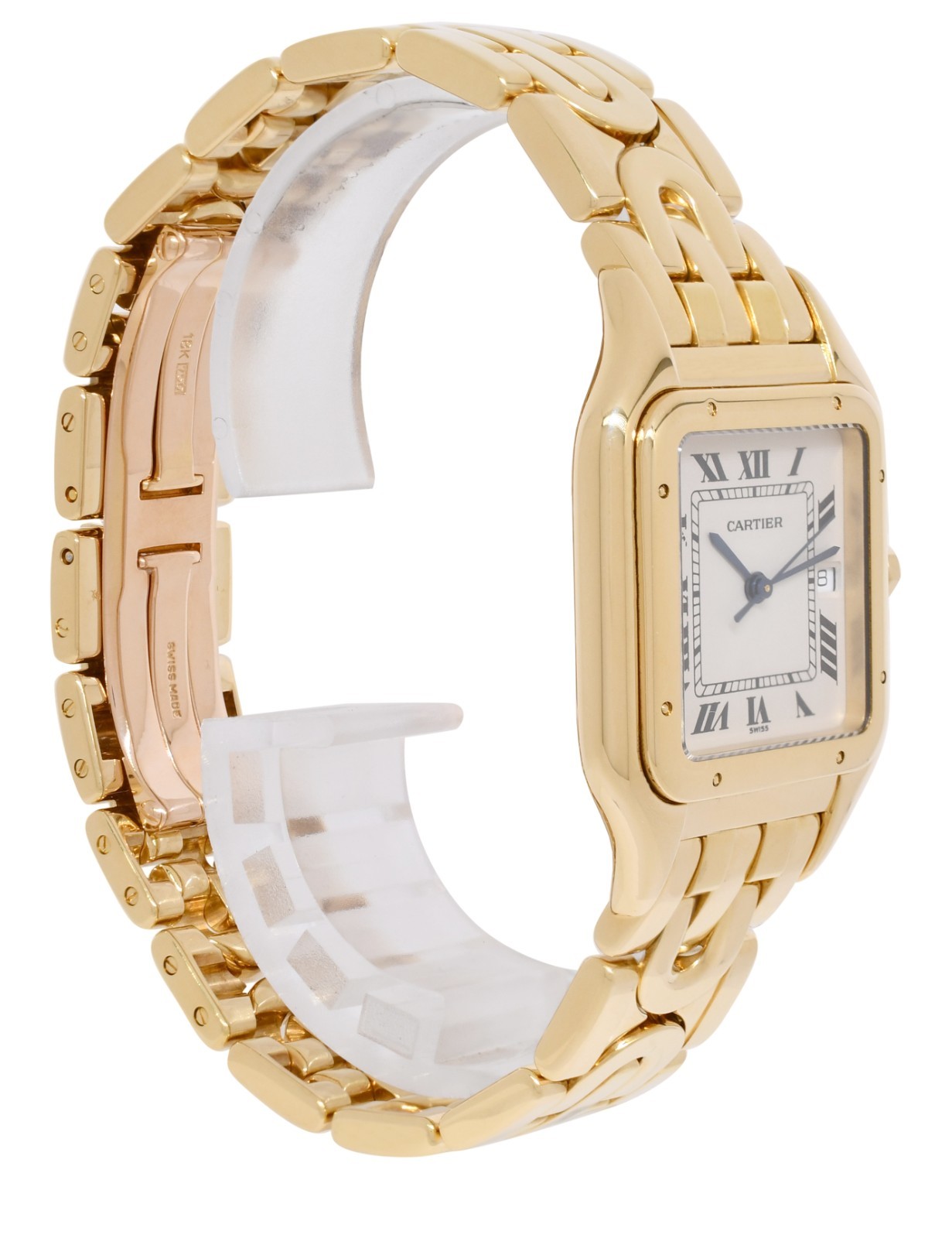 Cartier Panthere Large 18k Yellow Gold Art Deco Quartz Watch W25014N3 1060