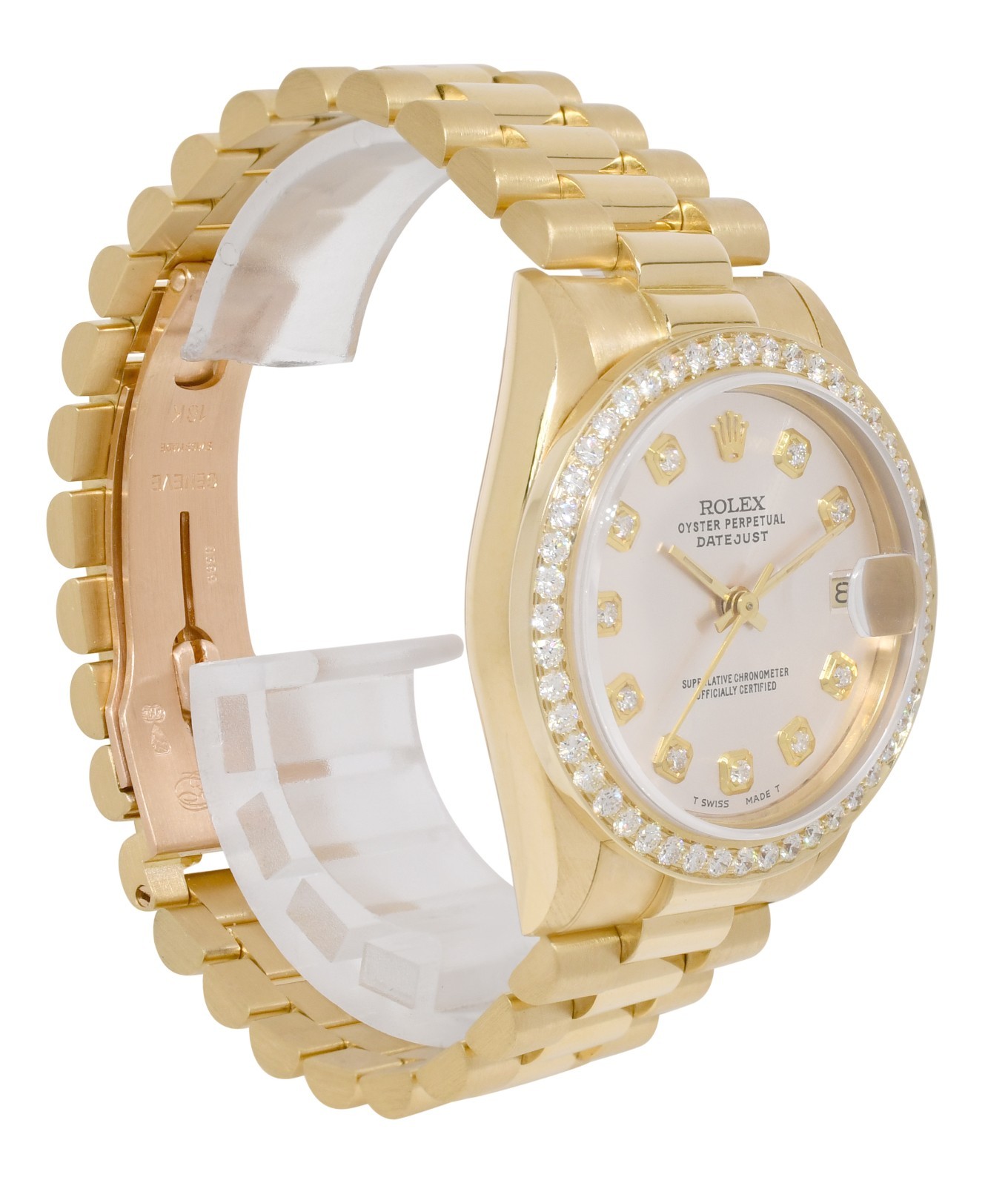 Rolex Datejust President 18k Yellow Gold Diamond Dial/Bezel 31mm Watch L 78278