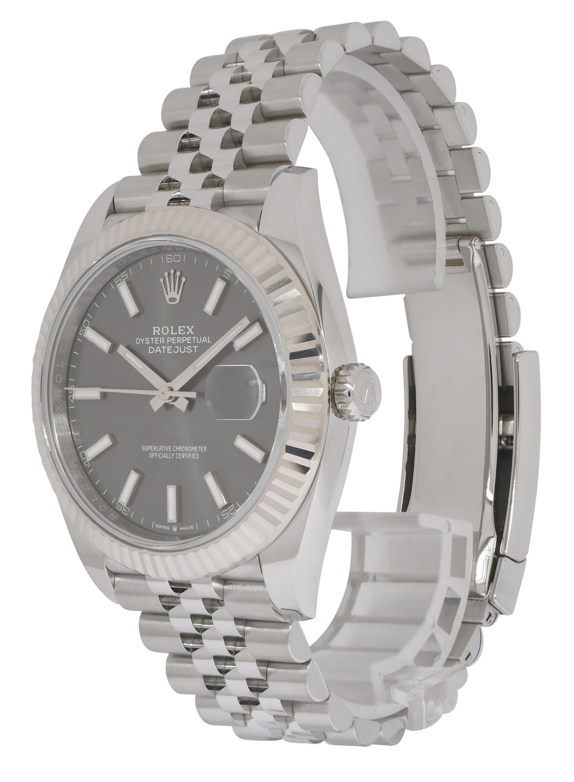 NEW Rolex Datejust 41 Steel & White Gold Rhodium Jubilee Watch B/P '25 126334