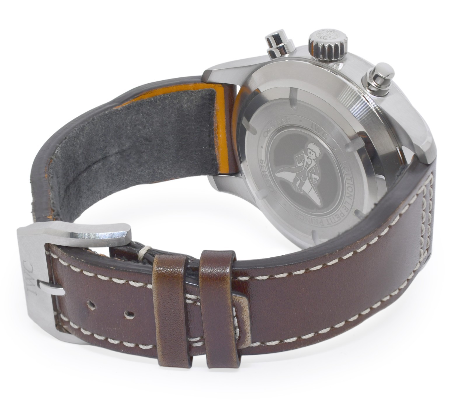 IWC Pilot Le Petit Prince 3777 Chronograph Steel Blue 43mm Watch B/B IW377714