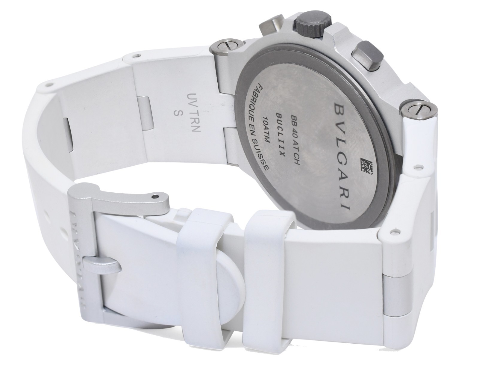 Bvlgari Bvlgari Chronograph Aluminum White 40mm Automatic Watch B/P '25 BB40ATCH