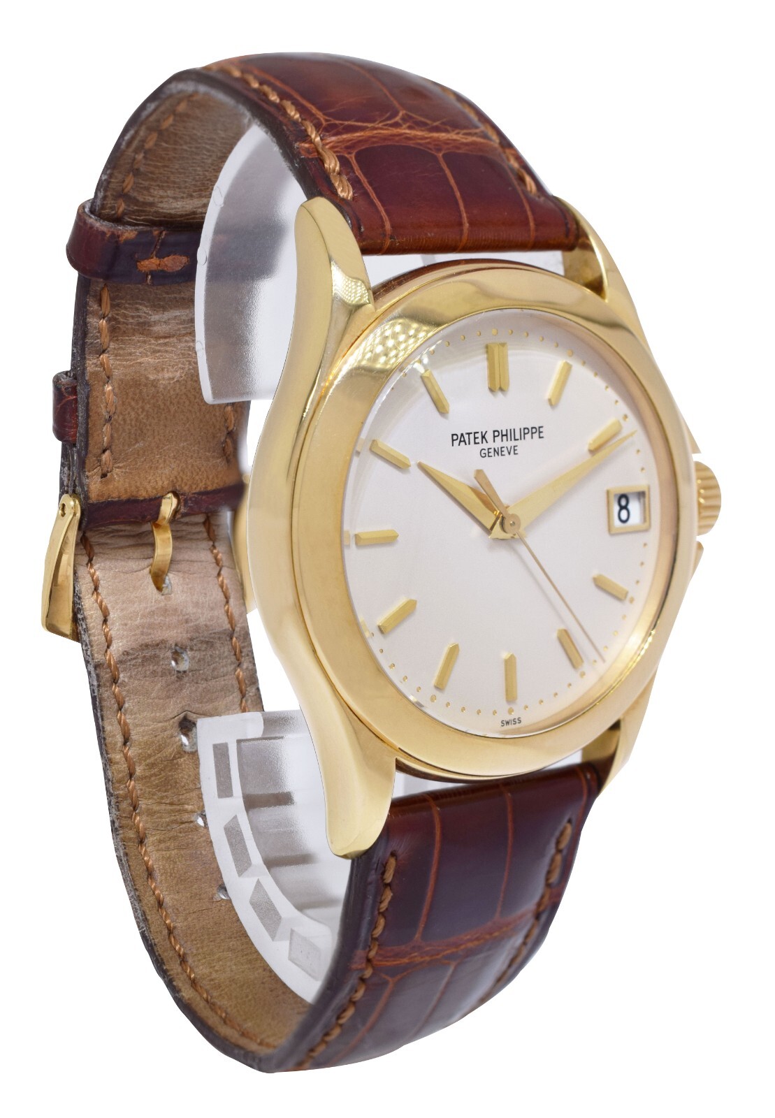 Patek Philippe Calatrava 5107 18k Yellow Gold Mens 37mm Automatic Watch 5107J