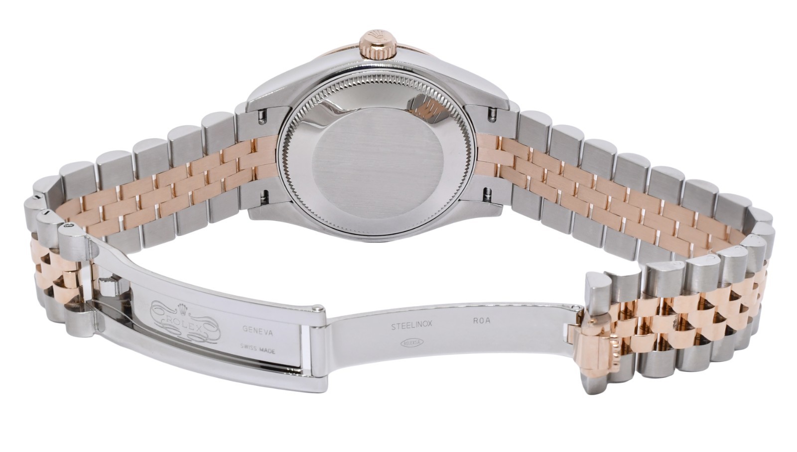 Rolex Datejust 31 18k Rose Gold/Steel Slate Diamond VI Watch +Card '21 278271