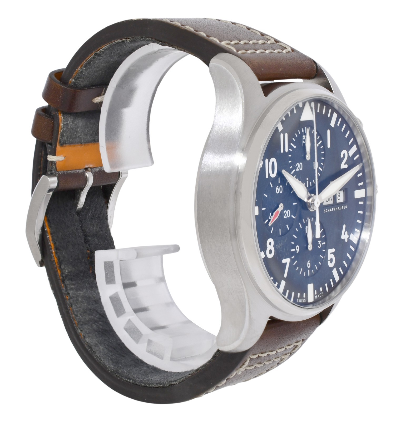 IWC Pilot Le Petit Prince 3777 Chronograph Steel Blue 43mm Watch B/B IW377714