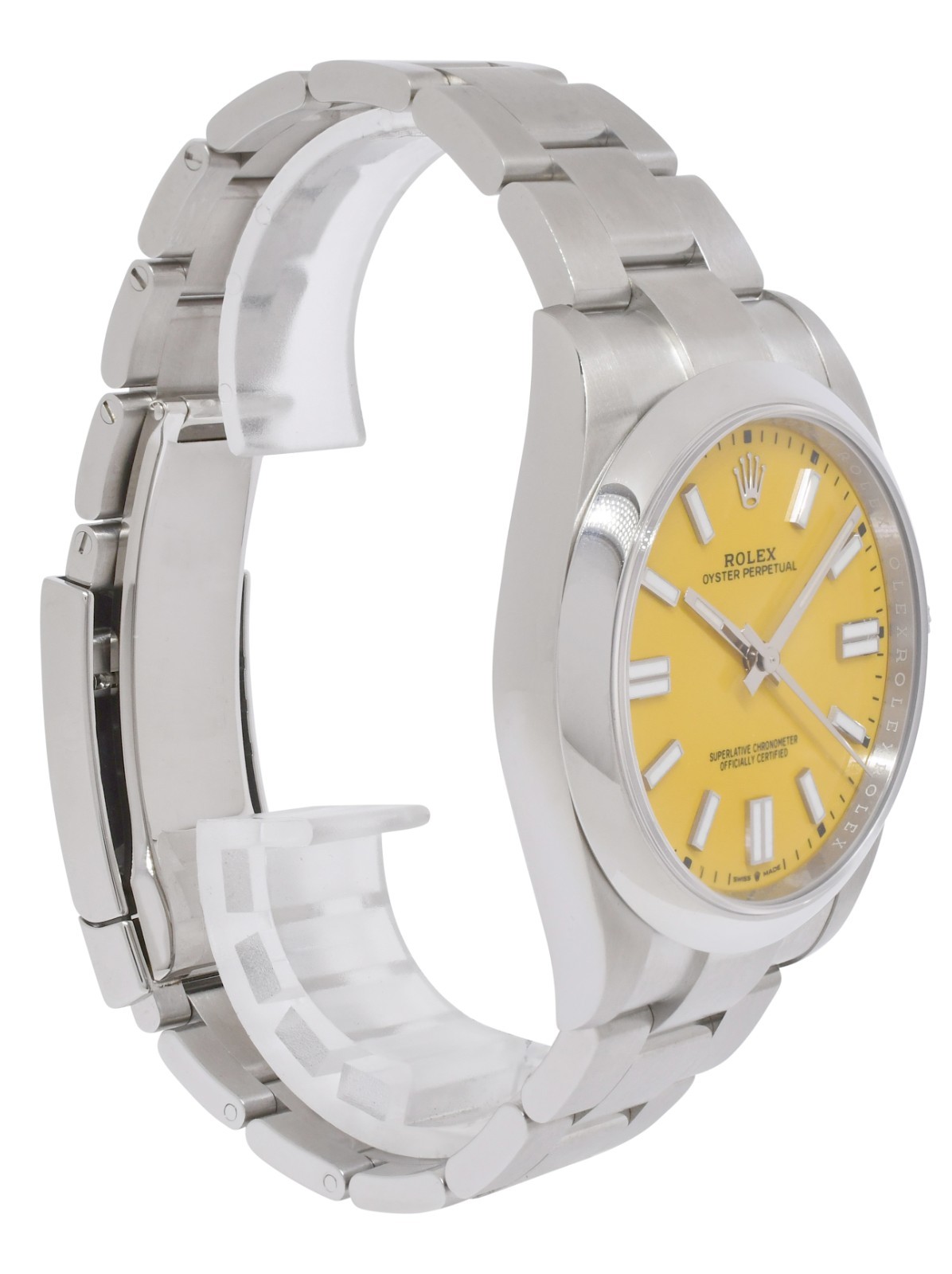 NOS Rolex Oyster Perpetual 41 Steel Yellow Dial Mens Watch Box/Papers '20 124300
