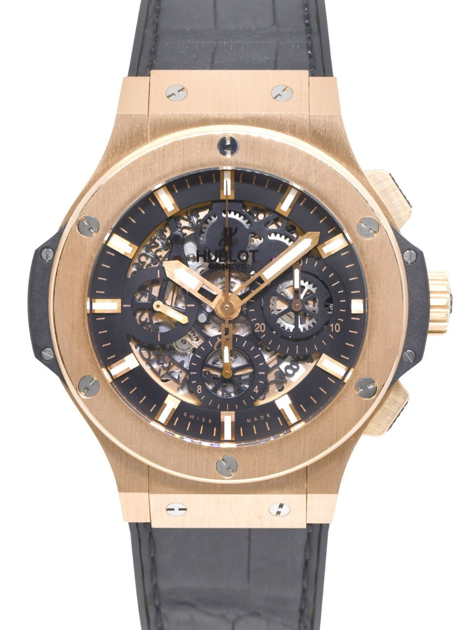 Hublot Big Bang Aero Bang 18k Rose Gold Skeleton 44mm Watch B/P 311.PX.1180.GR Hublot Big Bang Aero Bang 18k Rose Gold Skeleton 44mm Watch B/P 311.PX.1180.GR