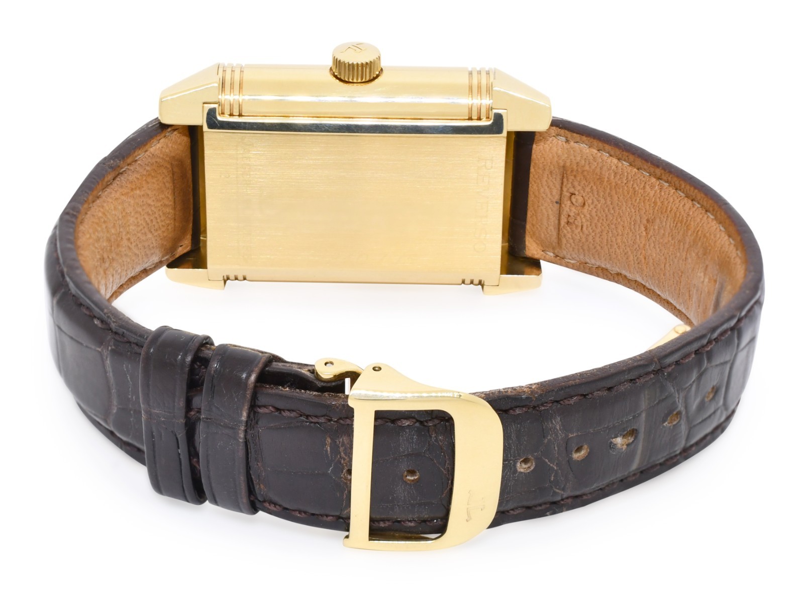 Jaeger LeCoultre Reverso Grande Date 8 Day Yellow Gold Watch Q3001420 240.1.15