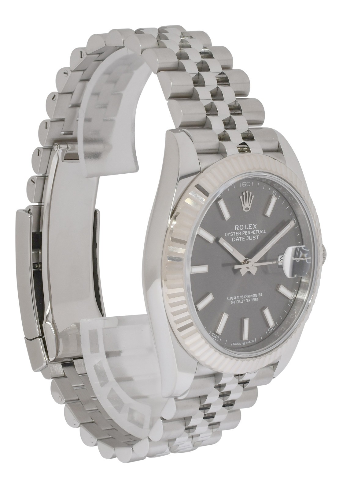 NEW Rolex Datejust 41 Steel & White Gold Rhodium Jubilee Watch B/P '25 126334