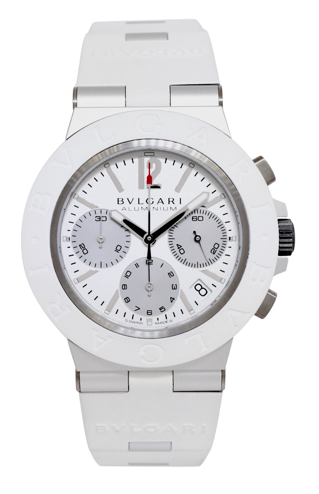 Bvlgari Bvlgari Chronograph Aluminum White 40mm Automatic Watch B/P '25 BB40ATCH