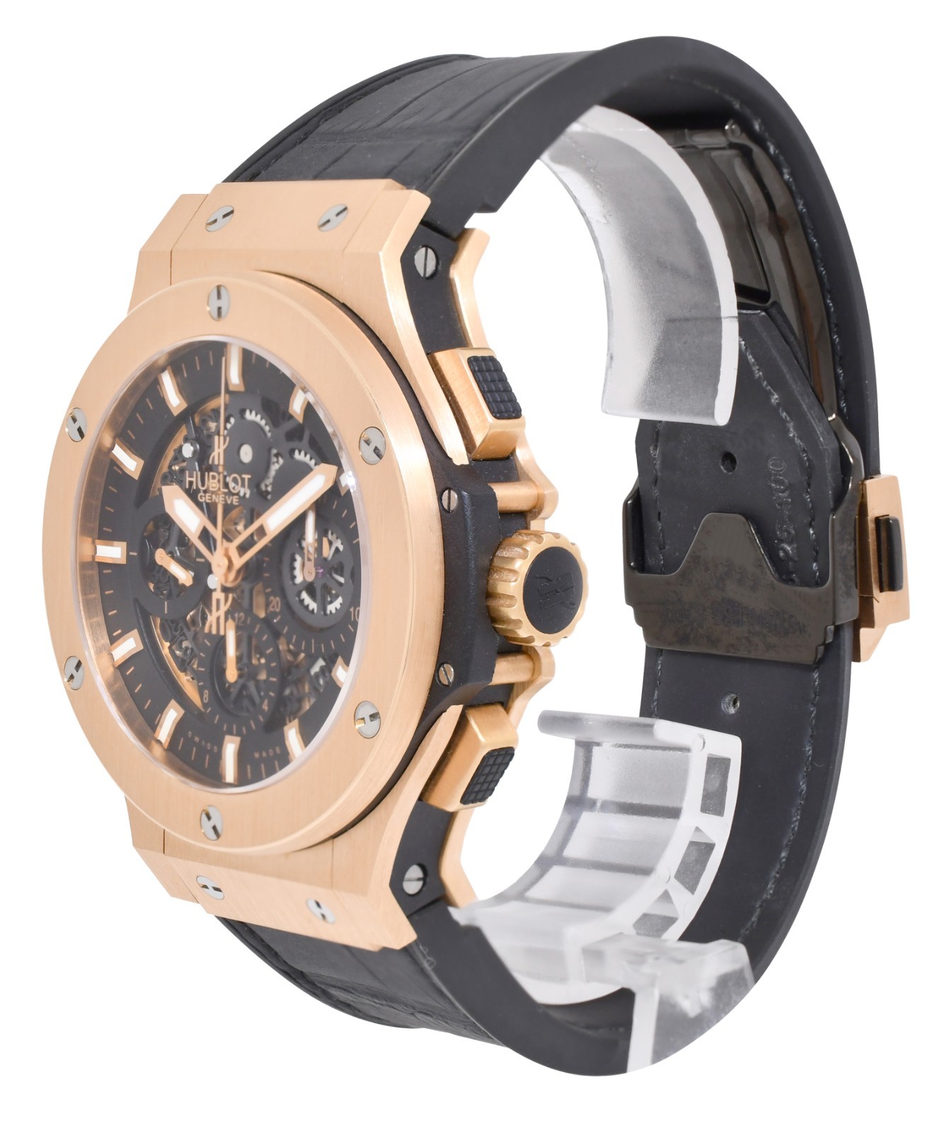Hublot Big Bang Aero Bang 18k Rose Gold Skeleton 44mm Watch B/P 311.PX.1180.GR Hublot Big Bang Aero Bang 18k Rose Gold Skeleton 44mm Watch B/P 311.PX.1180.GR
