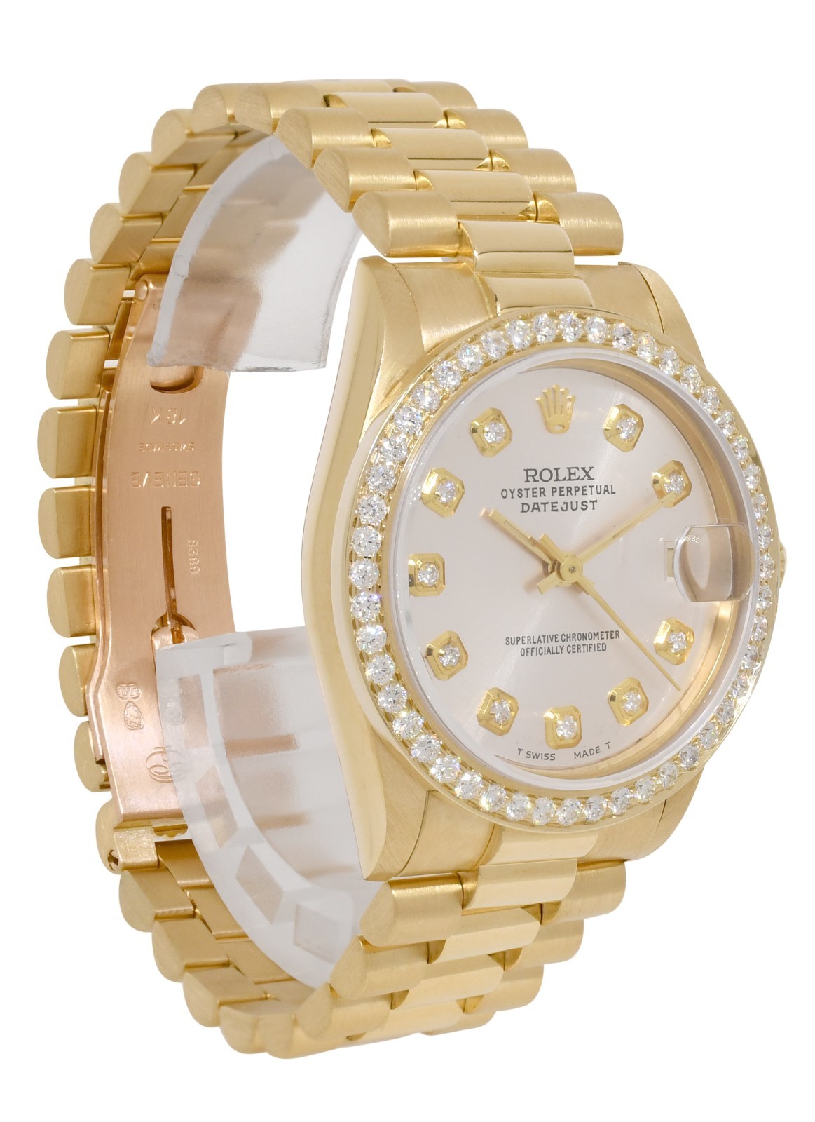 Rolex Datejust President 18k Yellow Gold Diamond Dial/Bezel 31mm Watch L 78278