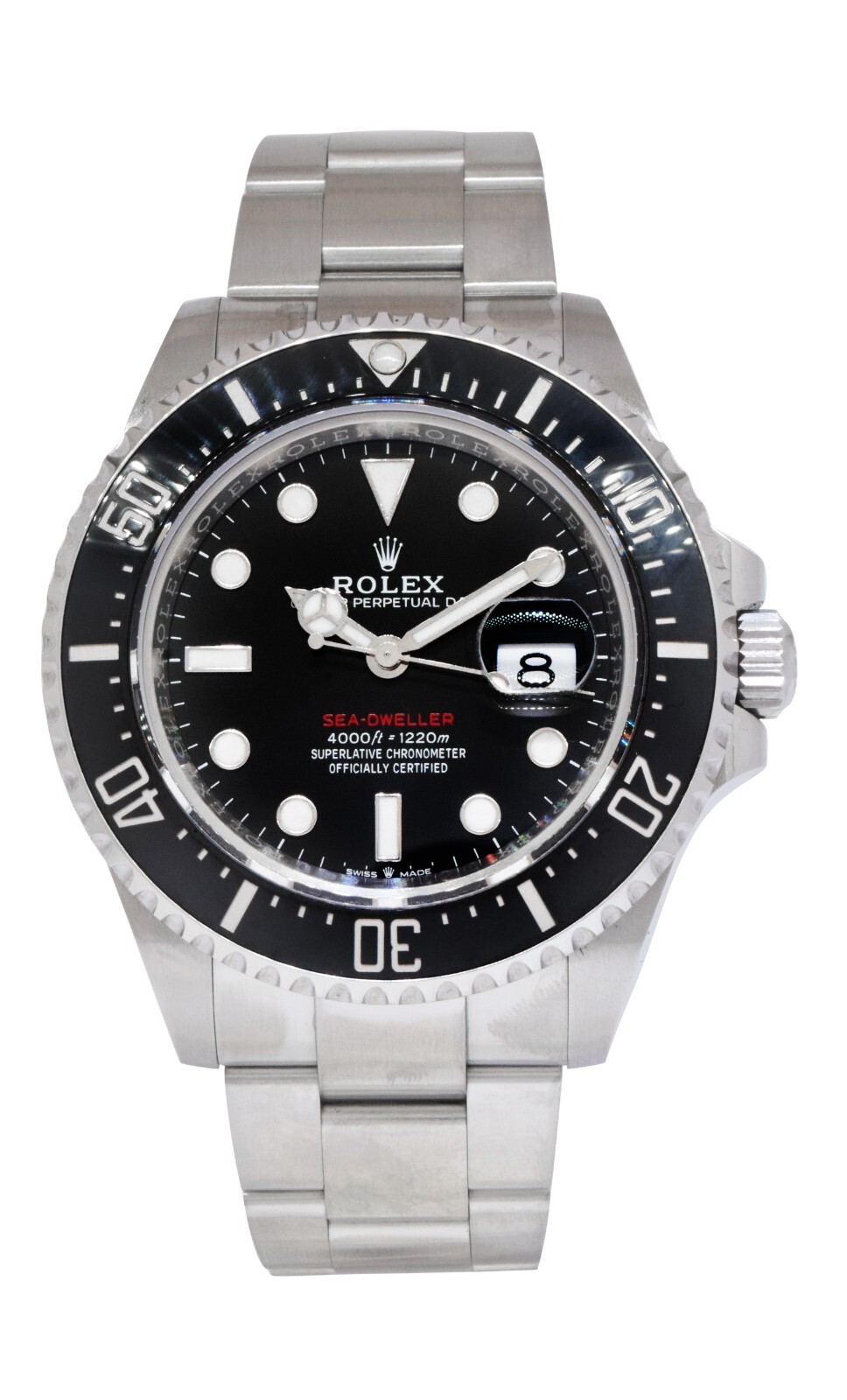 Rolex Red Sea-Dweller Steel/Ceramic Black Dial Mens 43mm NEW B/P '23 126600