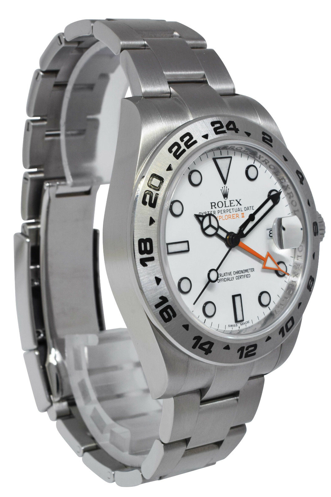 Rolex Explorer II GMT Stainless Steel White Dial Mens 42mm Watch +12 216570