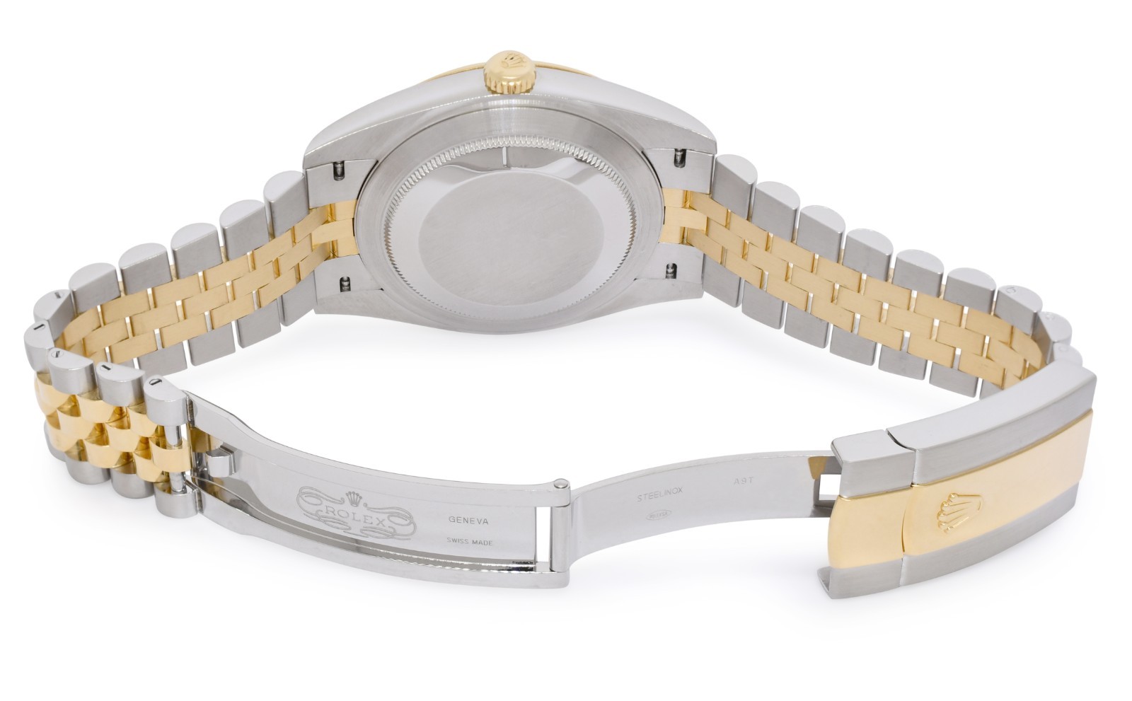 Rolex Datejust 41 18k Yellow Gold/Steel Silver Dial Jubilee Watch 126333