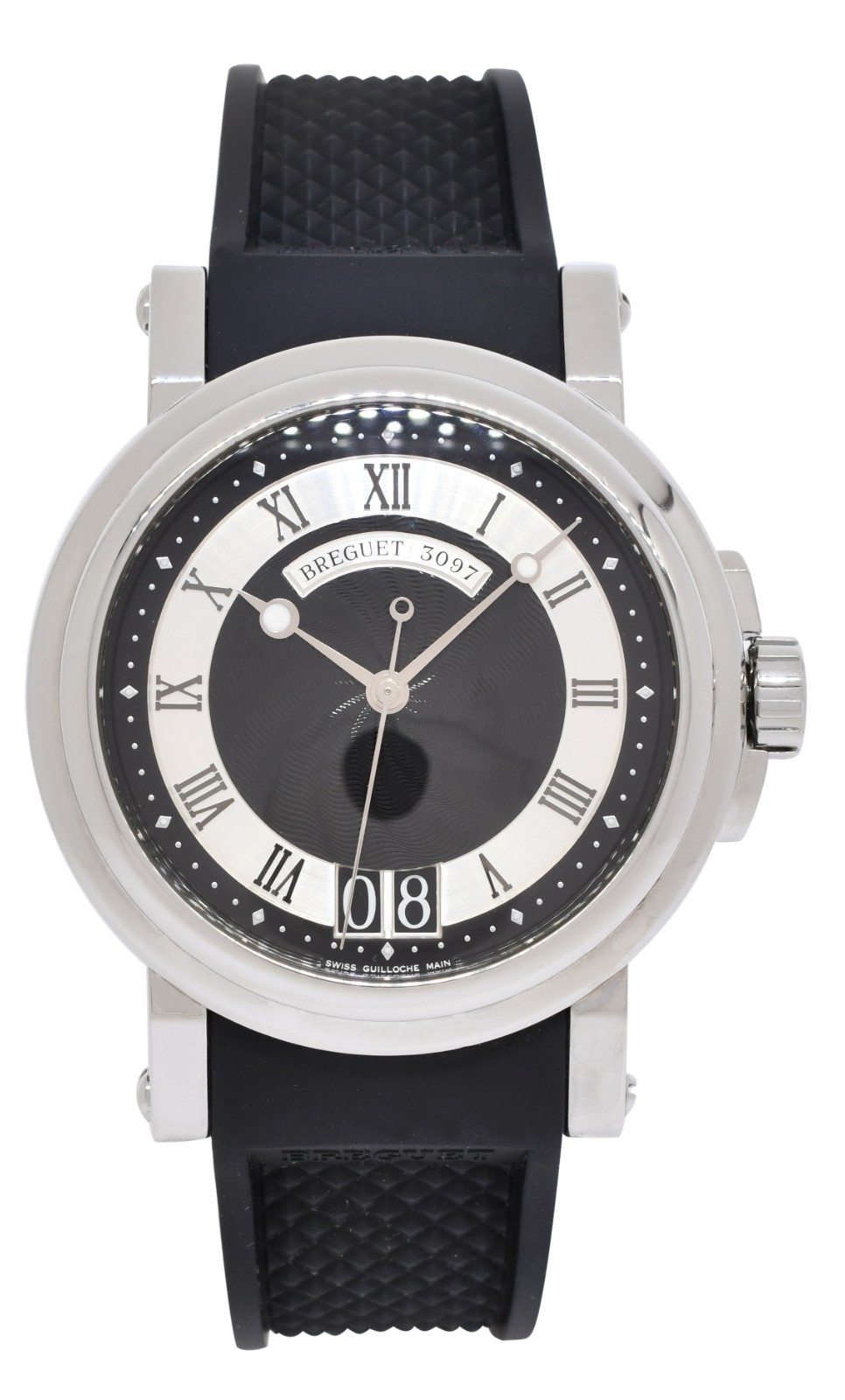 Breguet Marine Big Date Steel Black Dial Mens 39mm Watch 5817ST/12/5V8 Breguet Marine Big Date Steel Black Dial Mens 39mm Watch 5817ST/12/5V8