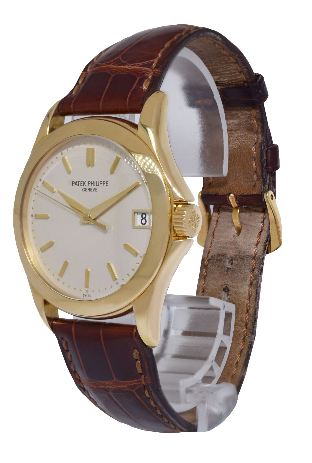 Patek Philippe Calatrava 5107 18k Yellow Gold Mens 37mm Automatic Watch 5107J