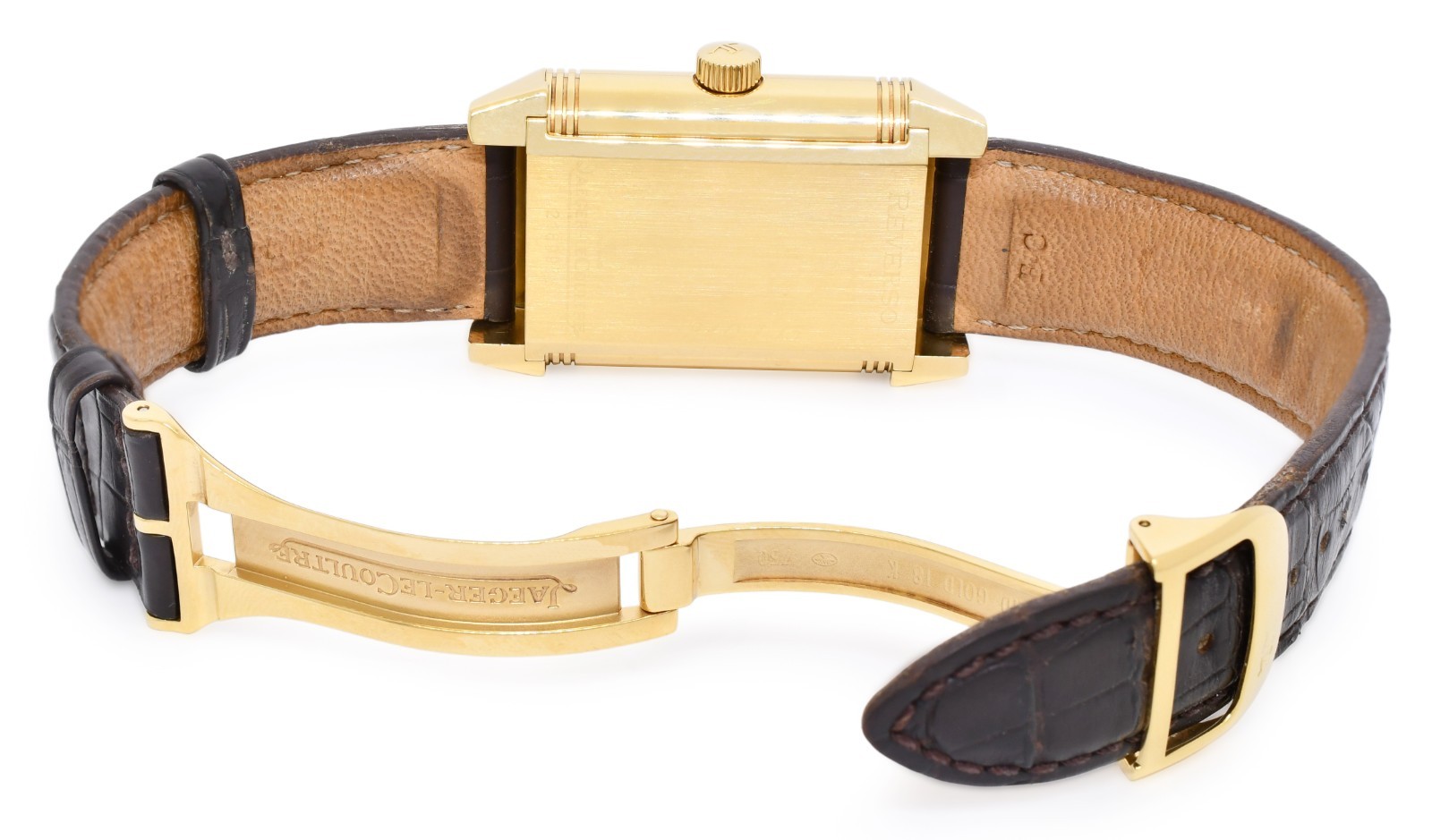 Jaeger LeCoultre Reverso Grande Date 8 Day Yellow Gold Watch Q3001420 240.1.15