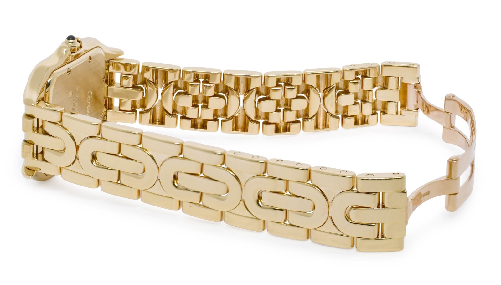 Cartier Panthere Large 18k Yellow Gold Art Deco Quartz Watch W25014N3 1060