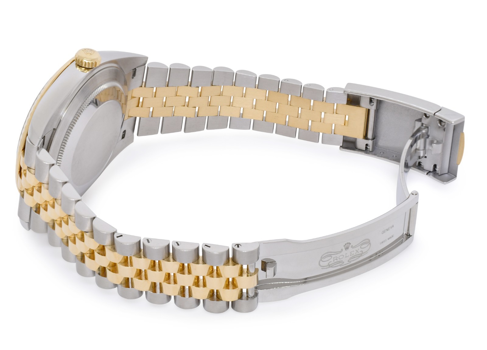 Rolex Datejust 41 18k Yellow Gold/Steel Silver Dial Jubilee Watch 126333