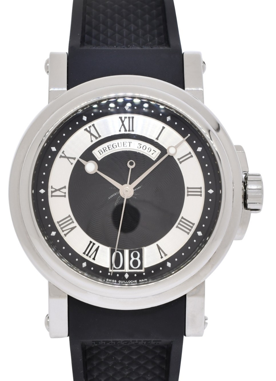 Breguet Marine Big Date Steel Black Dial Mens 39mm Watch 5817ST/12/5V8 Breguet Marine Big Date Steel Black Dial Mens 39mm Watch 5817ST/12/5V8