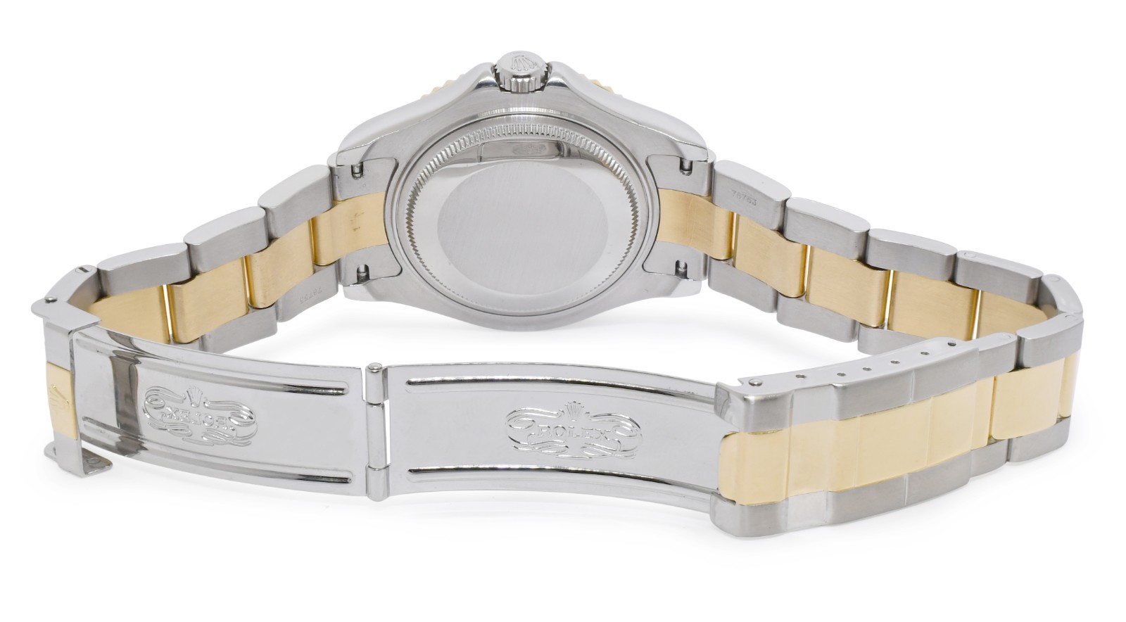 Rolex Yacht-Master 18k Yellow Gold/Steel Slate Dial Ladies 35mm Watch Y 68623