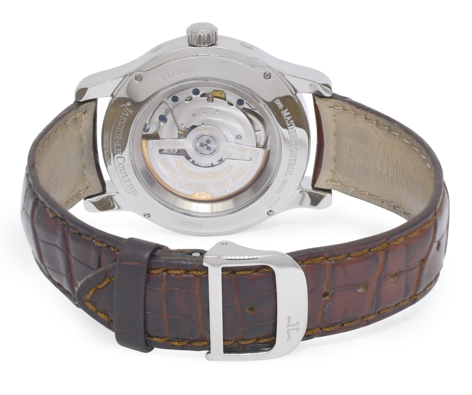 Jaeger LeCoultre Master Calendar Steel Mens 40mm Watch Q151842A 147.8.41.S