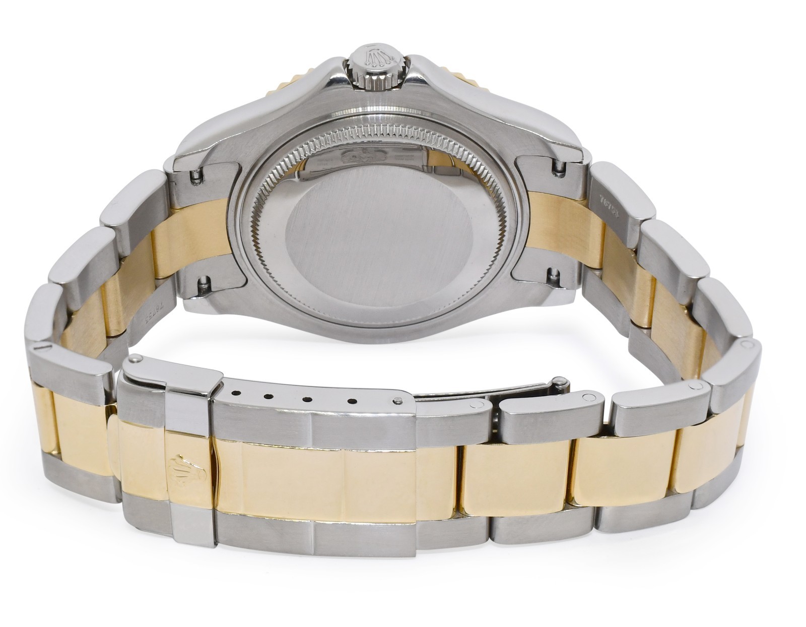 Rolex Yacht-Master 18k Yellow Gold/Steel Slate Dial Ladies 35mm Watch Y 68623