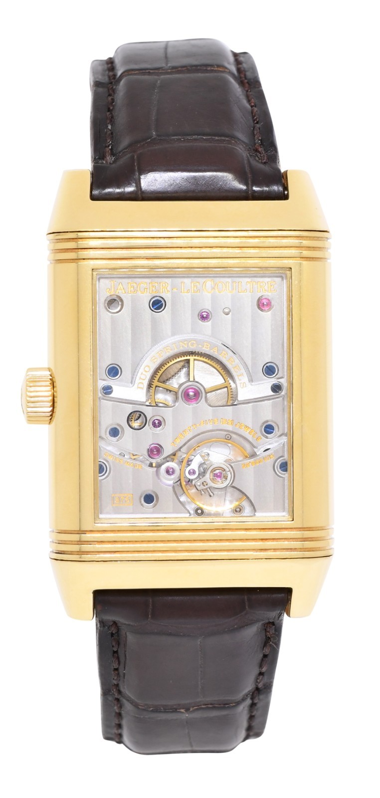 Jaeger LeCoultre Reverso Grande Date 8 Day Yellow Gold Watch Q3001420 240.1.15