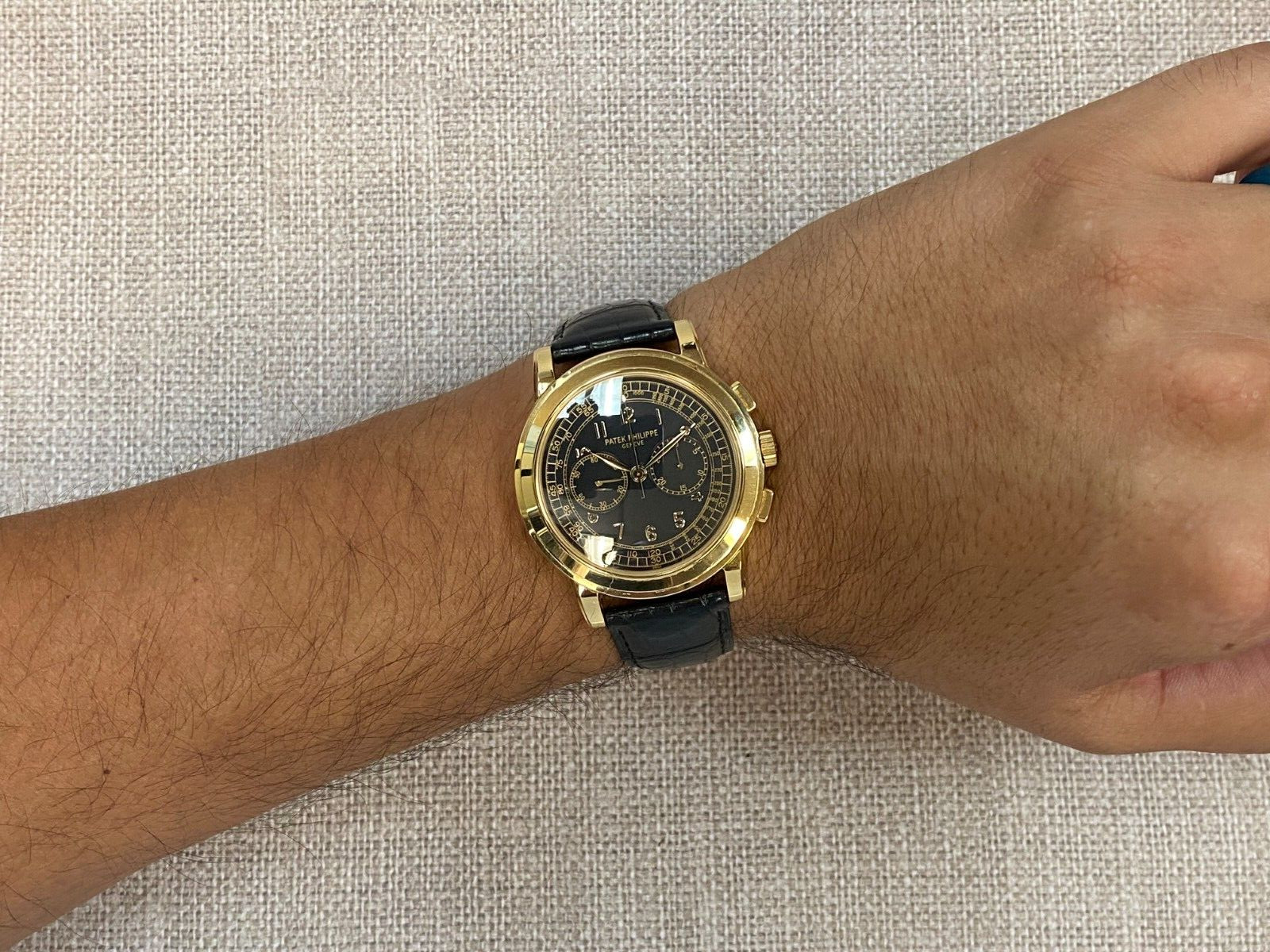 Patek Philippe Chronograph 5070 18k Yellow Gold Mens 42mm Watch B/P '  5070J