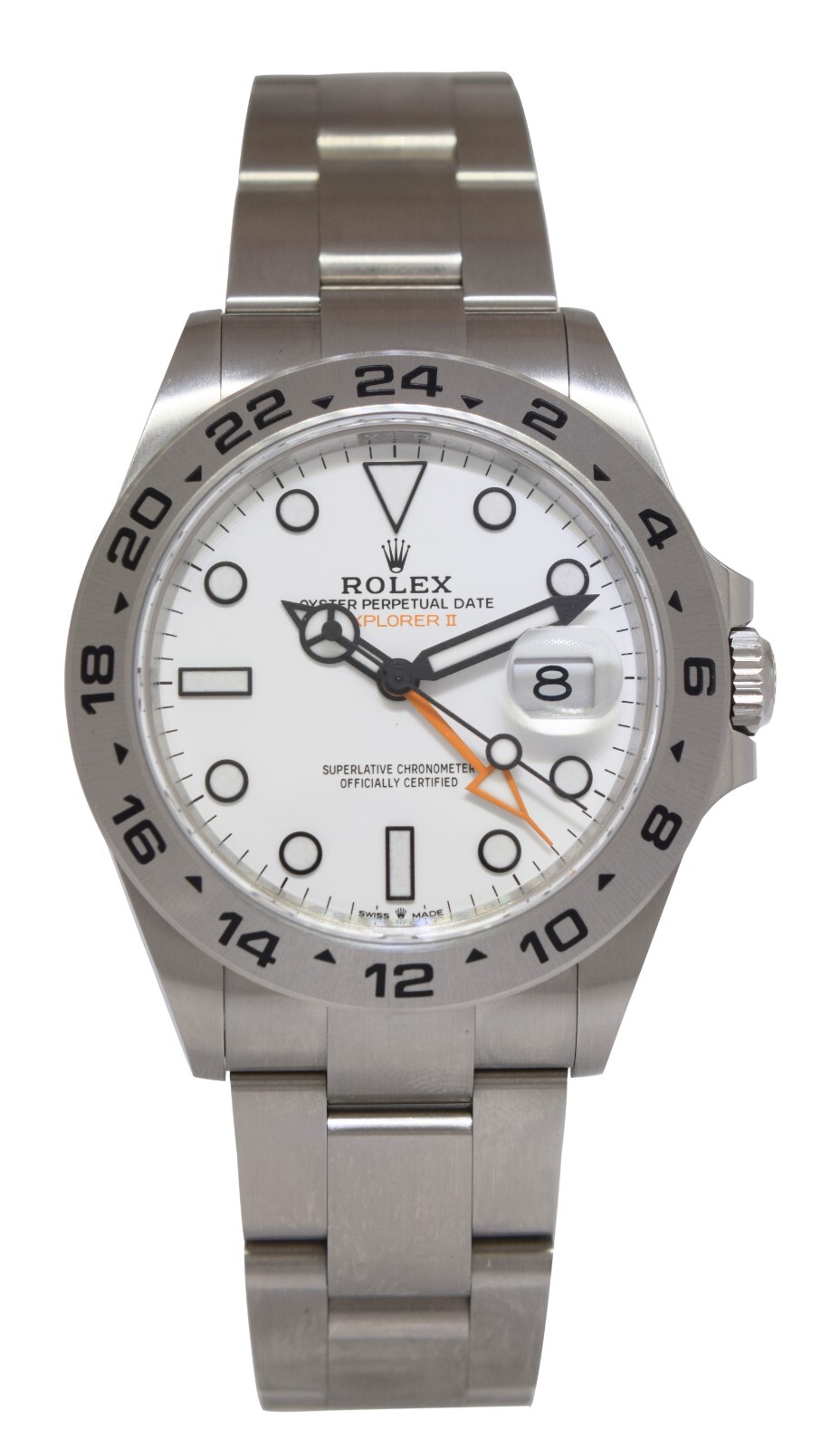 Rolex Explorer II GMT Steel Polar White Dial Mens 42mm Watch +Card '22 226570