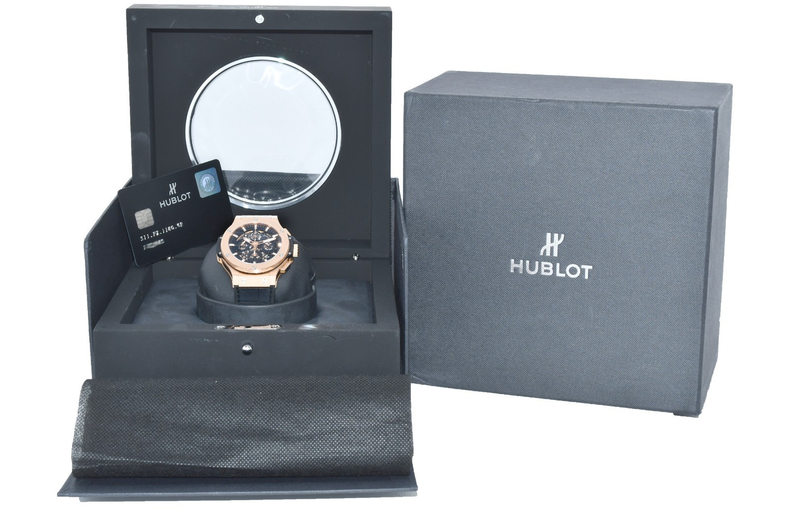Hublot Big Bang Aero Bang 18k Rose Gold Skeleton 44mm Watch B/P 311.PX.1180.GR Hublot Big Bang Aero Bang 18k Rose Gold Skeleton 44mm Watch B/P 311.PX.1180.GR