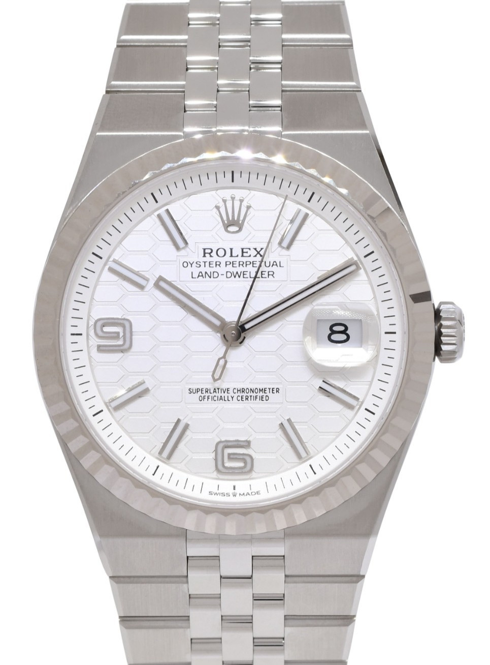 NEW 2026 Rolex Land-Dweller Steel & Gold Bezel Honeycomb 40mm Watch B/P 127334 NEW 2026 Rolex Land-Dweller Steel & Gold Bezel Honeycomb 40mm Watch B/P 127334