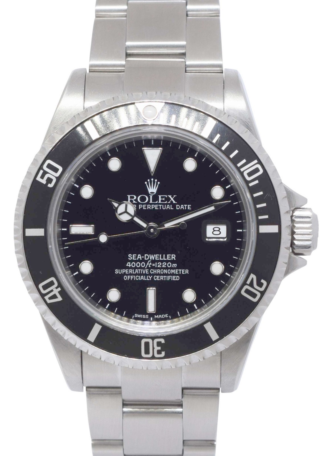 Rolex Sea-Dweller Date Stainless Steel Black Dial/Bezel Mens 40mm Watch F 16600 Rolex Sea-Dweller Date Stainless Steel Black Dial/Bezel Mens 40mm Watch F 16600