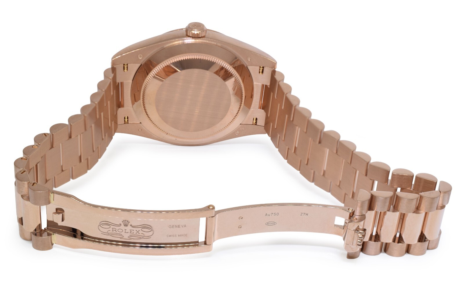 NEW Rolex Day-Date 40 President 18k Rose Gold Slate Ombre Watch B/P '26 228235