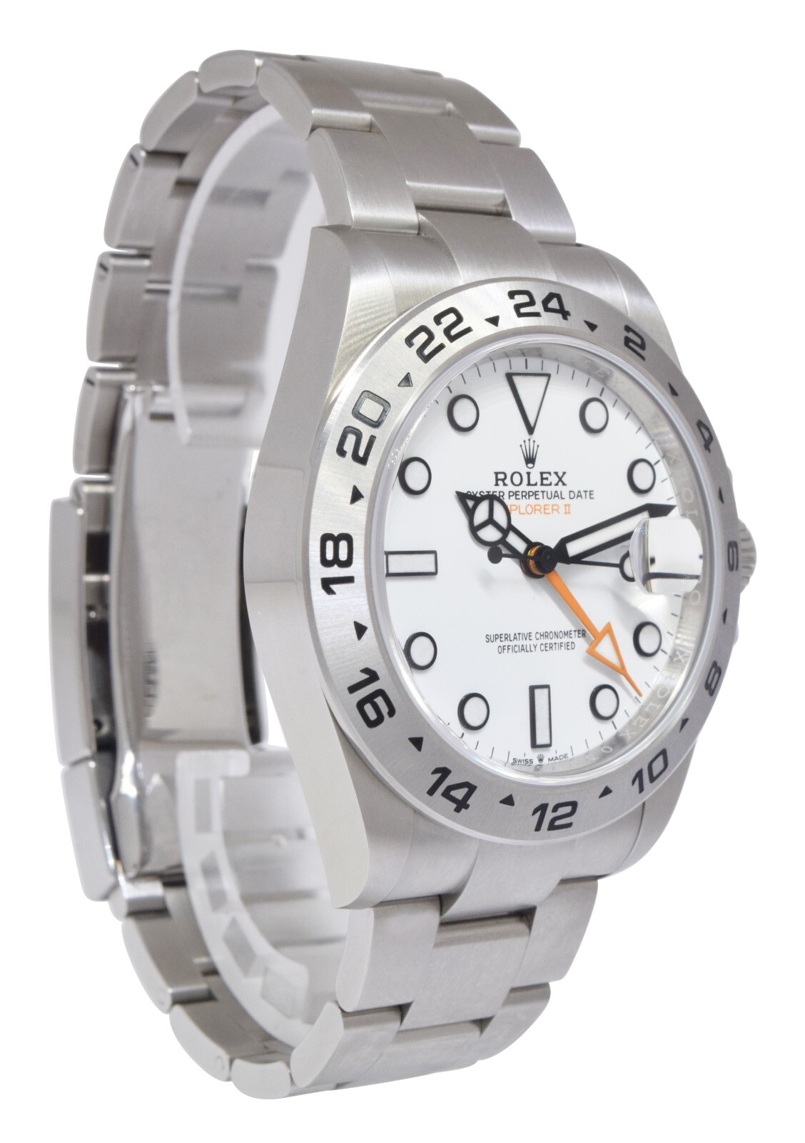 Rolex Explorer II GMT Steel Polar White Dial Mens 42mm Watch +Card '22 226570