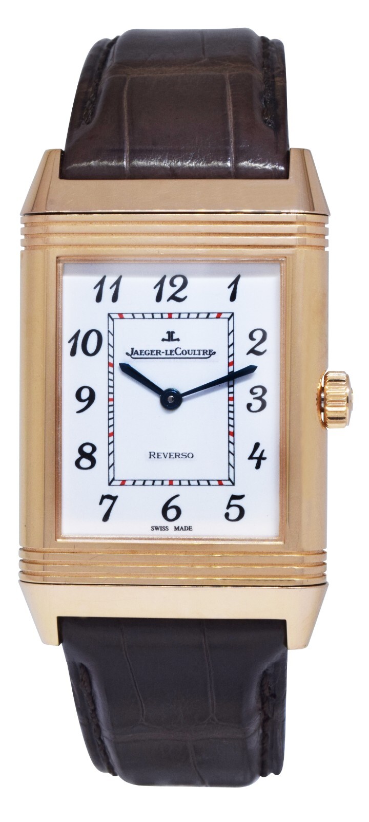 Jaeger LeCoultre Grande Reverso 18k Rose Gold Watch Box/Papers NEW Q3732523