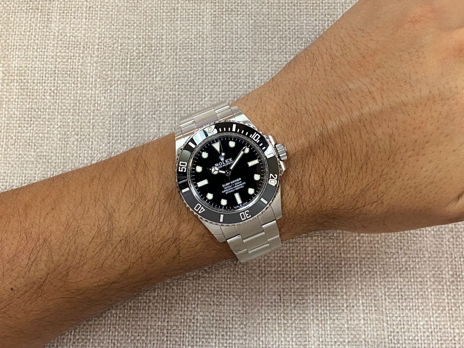 Rolex Submariner No Date Steel Black Ceramic Mens 41mm Watch +Card '23 124060