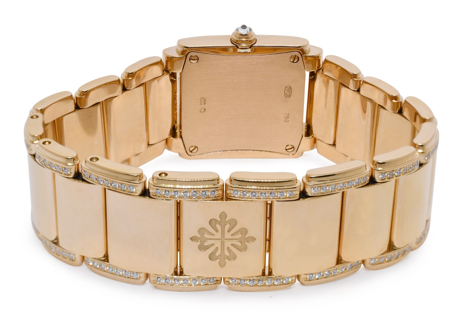 Patek Philippe Twenty-4 18k Rose Gold & Diamond Chocolate Ladies Watch 4908/30R