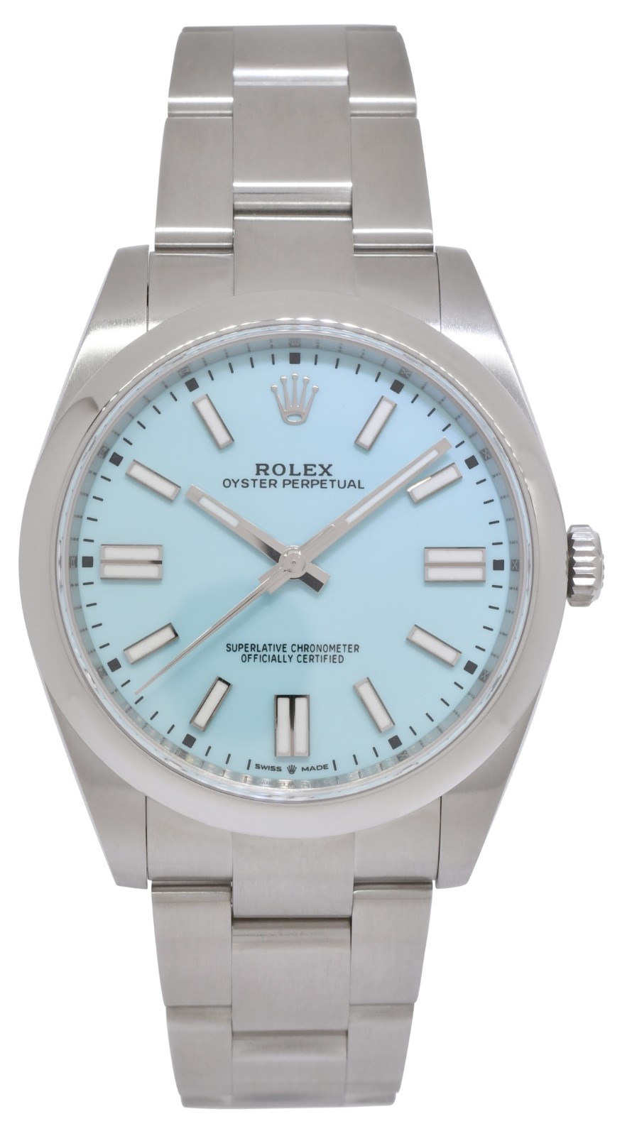 Rolex Oyster Perpetual 41 Steel Turquoise Dial Mens Watch Box/Papers '21 124300