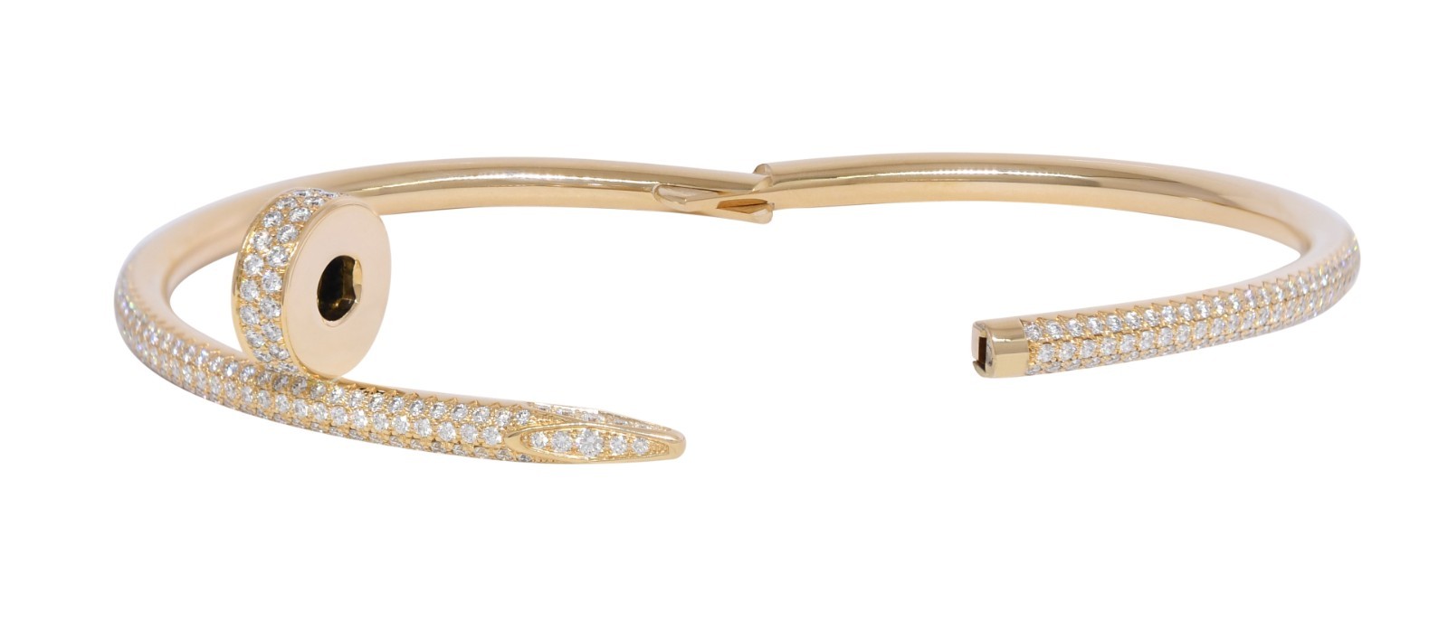 Cartier Juste Un Clou Bracelet 15cm Yellow Gold Pave Diamond B/P '16 N6709815 Cartier Juste Un Clou Bracelet 15cm Yellow Gold Pave Diamond B/P '16 N6709815