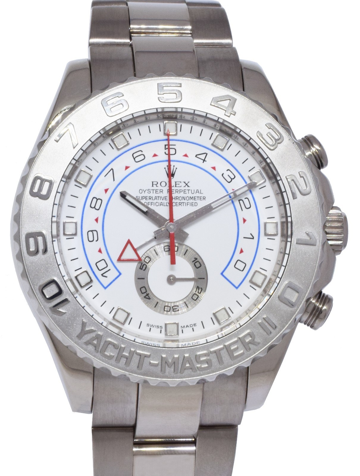 Rolex Yacht-Master II 18k White Gold & Platinum Bezel 44mm Watch  Z '06 116689