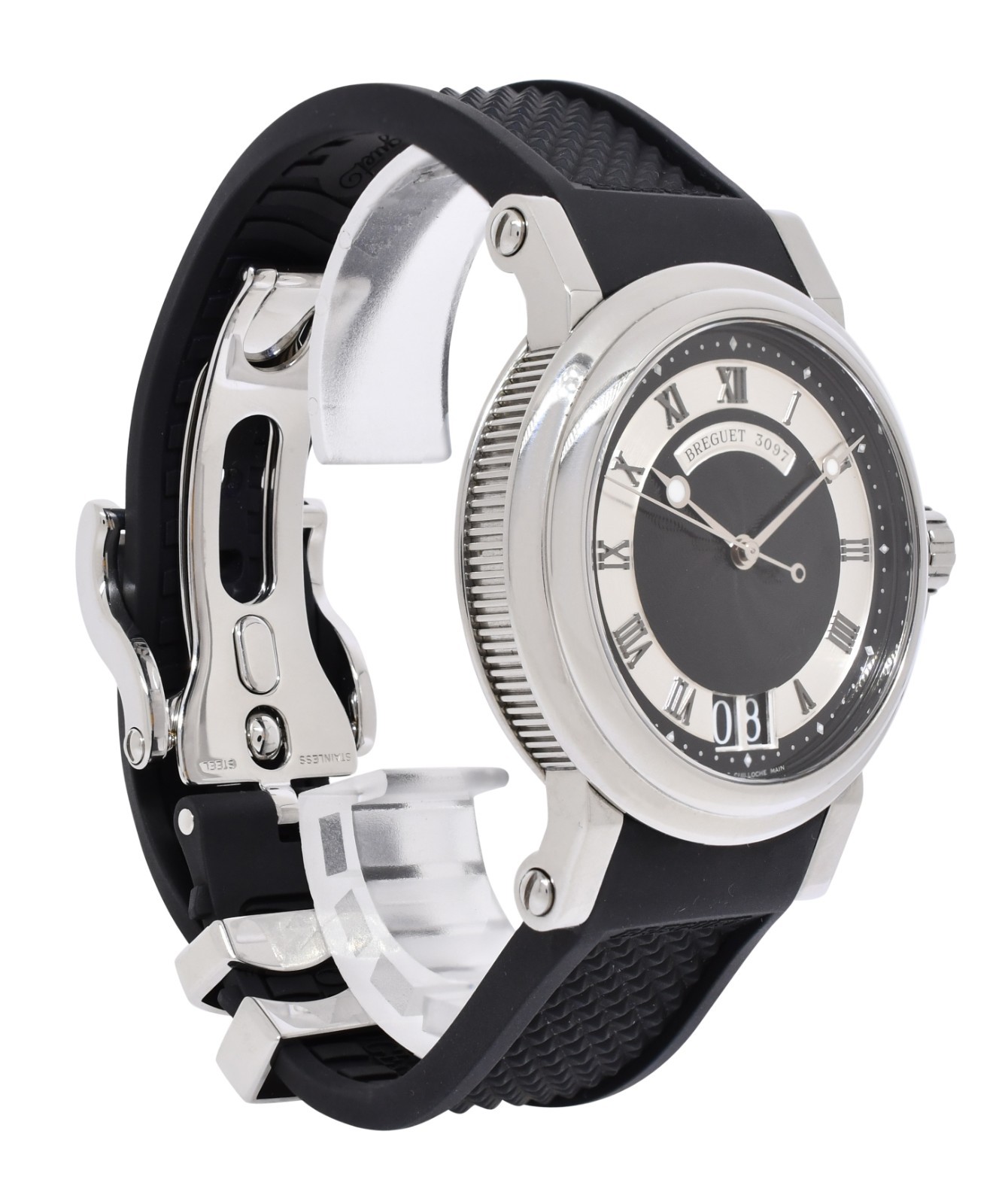 Breguet Marine Big Date Steel Black Dial Mens 39mm Watch 5817ST/12/5V8 Breguet Marine Big Date Steel Black Dial Mens 39mm Watch 5817ST/12/5V8