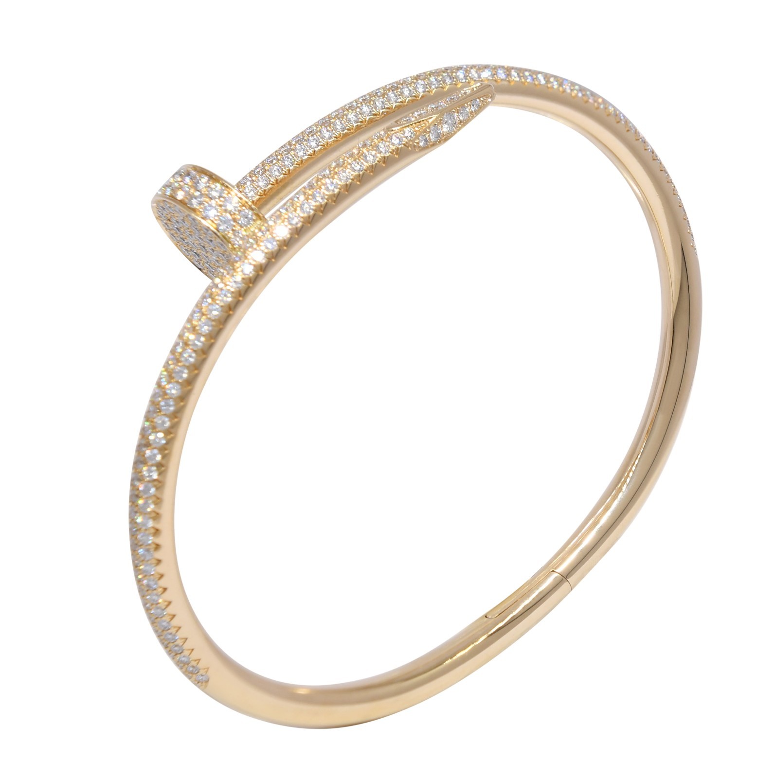 Cartier Juste Un Clou Bracelet 15cm Yellow Gold Pave Diamond B/P '16 N6709815 Cartier Juste Un Clou Bracelet 15cm Yellow Gold Pave Diamond B/P '16 N6709815