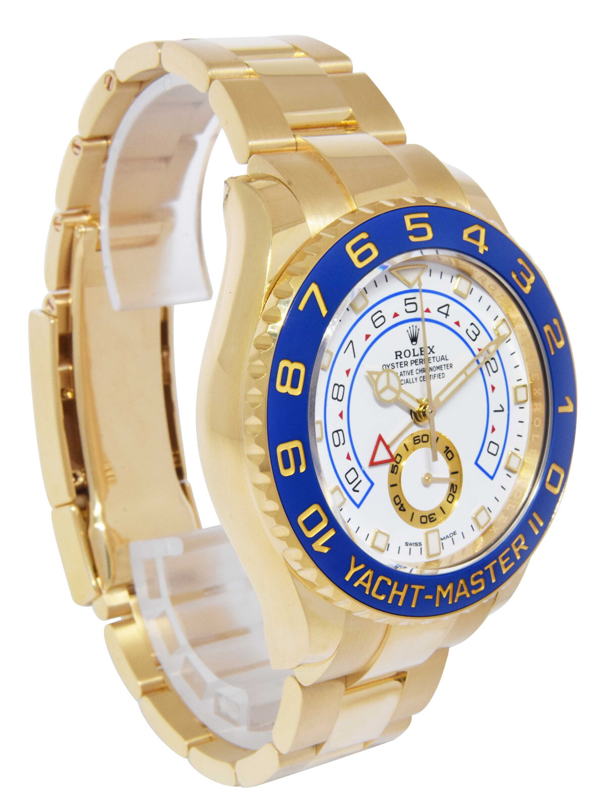 Rolex Yacht-Master II 18k Yellow Gold Blue Ceramic Bezel  B/P '23 116688