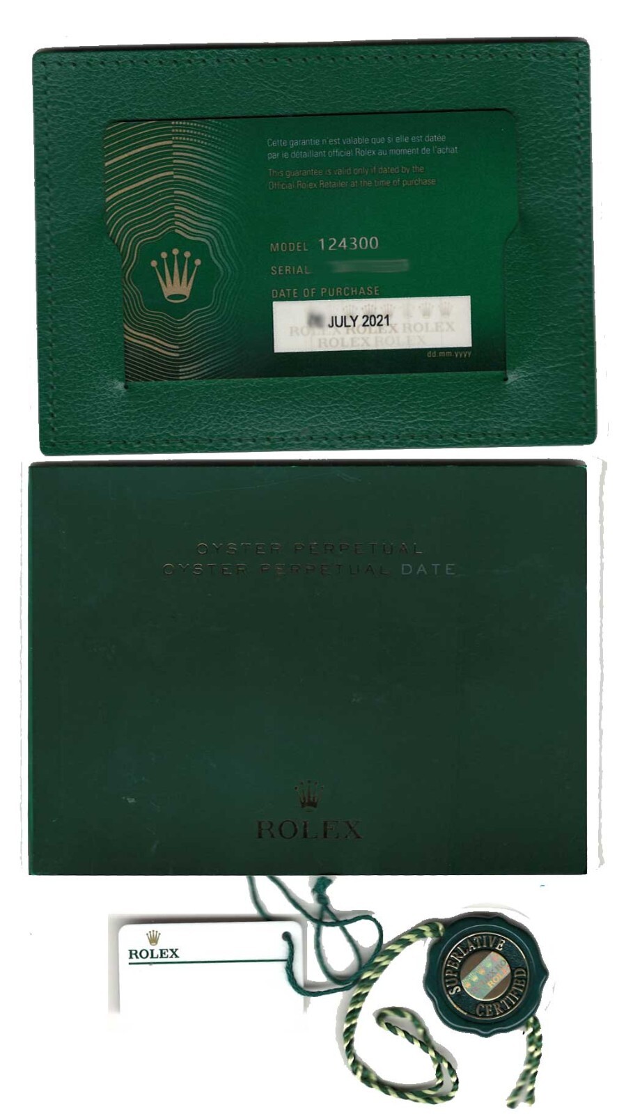 Rolex Oyster Perpetual 41 Steel Turquoise Dial Mens Watch Box/Papers '21 124300